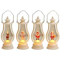 Christmas Lantern Decorations Indoor Vintage Outdoor Christmas Lantern Vintage Electronic Candle Wind Lamp Small LED Lanterns Decorative Indoor Outdoor Christmas Lantern Decor lovable