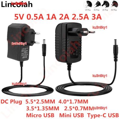 ku3n8ky1 2023 High Quality DC 5V 0.5A 1A 2A 2.5A 3A AC 100-240V Converter power Adapter 5 V Volt 1000MA Switch Power Supply Charger Mini Micro Type-C Usb