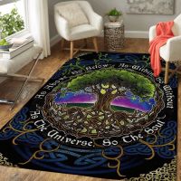 Celtic Viking Printing Area Rugs Carpet for Living Room Home Decoration Anti-Slip Bathroom Entrance Doormat Floor Mat Fluffy Rug