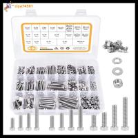 CIYA74581 480PCS M4 M5 M6 สลักเกลียวเมตริก 304สแตนเลสสตีล 13ขนาดทั่วไป Bolt NUTS washers Assortment KIT การจัดประเภทสลักเกลียว ชุดน็อตและสลักเกลียว มืออาชีพด้านการ