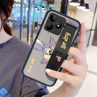 Case4you เคสสำหรับ Realme C53 Realme Narzo N53พร้อมเคสโทรศัพท์บางเฉียบปกป้องเลนส์เต็มรูปแบบอนิเมะการ์ตูนน่ารักหลังฝ้าแบบนิ่มเคสใส่โทรศัพท์ขอบนิ่ม