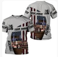 (ALL IN STOCK XZX)    I am a trucker personalized name 3D shirt, Truck Driver Birthday Present3   (FREE NAME PERSONALIZED)