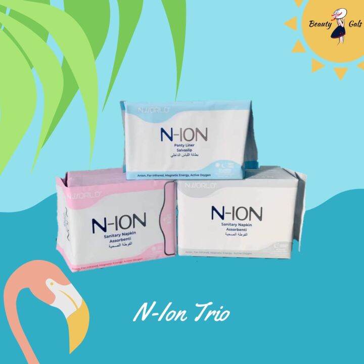 Nion Sanitary Day Night NapkinLiner Absorbent. Anion, Farinfrared