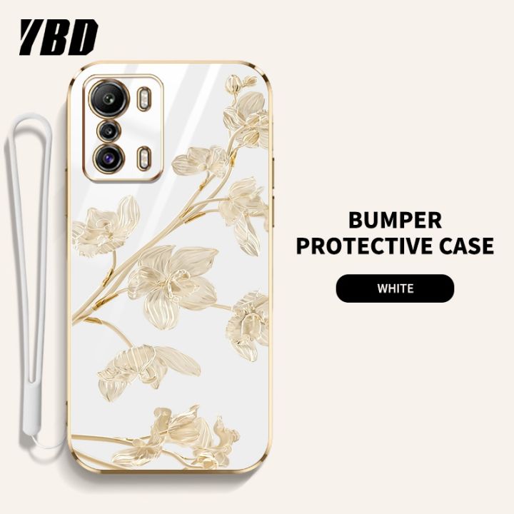 ybdเคสโทรศัพท์ดีไซน์ใหม่สำหรับ-infinix-zero-5g-2023-zero-5g-2022-เคสคุณภาพสูงฝาหลังลายดอกไม้สไตล์สง่างามพร้อมฟรีสายคล้อง