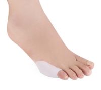 ◎☋♈ 4 Pair Silicone Little Toe Finger Straightener Hallux Valgus Bunion Corrector Toe Separators Silicone Gel Toes Protector