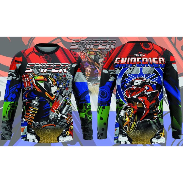 Clothify Motorcycle Yamaha Sniper Riders Long sleeve Jersey Motor Shirt ...