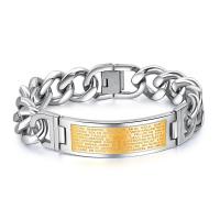 Fashion Mens Cross Bracelet Chain 316L Stainless Steel Scripture Titanium Link Bangles Bands Jewelry