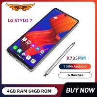 【No Thai language】LG Stylo ดั้งเดิม 7 K735 มม. Octa-core 6.8inches LCD 20MP กล้อง 4GB RAM 64GB ROM 1 SIM Android โทรศัพท์มือถือชาร์จอย่างรวดเร็ว