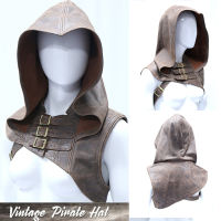 New Medieval Vintage Hood Man Women Viking Warrior Aristocrat Knight Cosplay Shawl Renaissance Half Shoulder Sleeveless Capelet