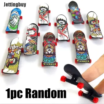1pc Random Child Alloy Creative Finger Skateboard Mini Plastic
