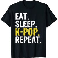 HOT ITEM!!Family Tee Couple Tee New Arrivals Eat Sleep K-POP Adult Clothes Repeat Korean kpop Fan Gift T-Shirt Christmas Gift