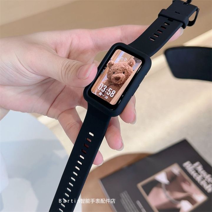 เหมาะสำหรับ-oppo-band-2-สายนาฬิกาวงซิลิโคน-เคสสำหรับผู้ชายและผู้หญิงสายรัดข้อมือแฟชั่นชุดอเนกประสงค์