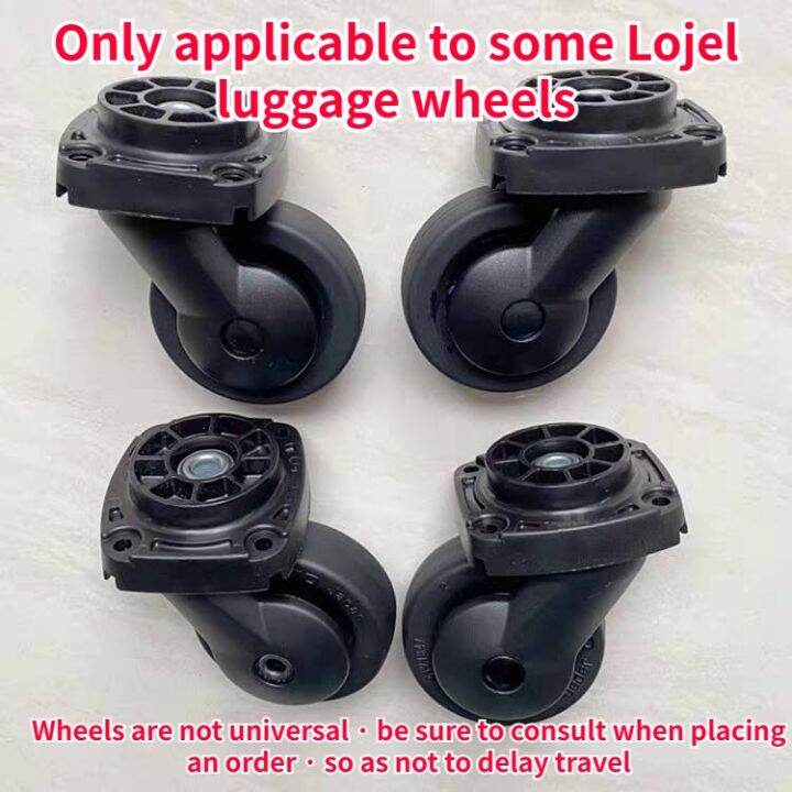 1 Pair LoJel Original Universal Wheel Replacement Luggage Wheels Black
