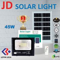 JD45W JD-8845 สปอร์ตไลท์โซล่าเซลล์ โคมไฟโซล่าเซลล์ สปอร์ตไลท์ LED พลังงานแสงอาทิตย์ Solar Light  Waterproof แผงโซล่าเซลล์ Light โคมไฟพลังงานแสงอาทิตย์