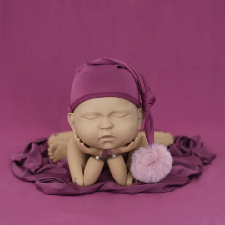 baby-blankets-with-hat-photography-prop-souvenirs-infants-travel-50x160cm-newborn-infant-bedding-swaddle-wrap