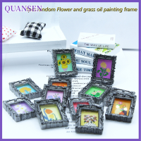 QUANSEN ตุ๊กตากรอบจิตรกรรมผนัง Miniature Home เฟอร์นิเจอร์ตกแต่งอุปกรณ์เสริม