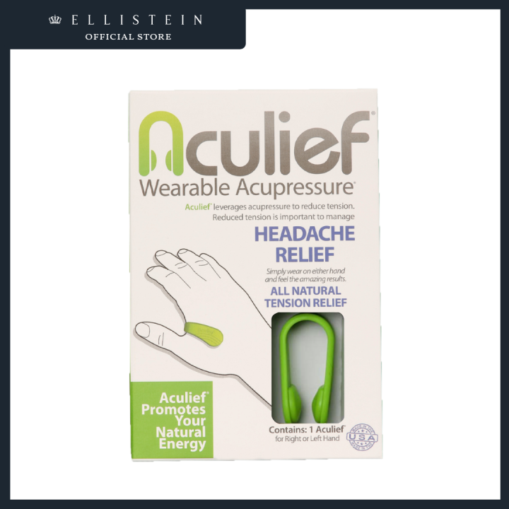 Authentic Aculief Wearable Acupressure™. Proven Headache Relief
