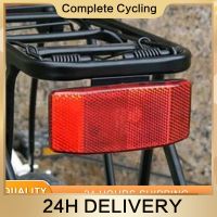 【LZ】❡  Voltar placa reflexiva mountain bike segurança aviso de cautela ciclismo bicicleta rack de cauda refletor ciclismo traseiro panier luz