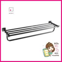 ราวแขวนผ้า 2 ชั้น HAFELE 495.80.172 สีดำTOWEL BAR HAFELE 495.80.172 BLACK **จัดส่งด่วนทั่วประเทศ**