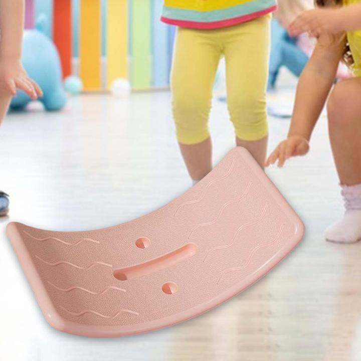 tongina Wobble Board Nonslip Open Ended Learning Toy, Curvy Board