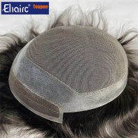 Hollywood-Toupee Lace &amp; PU Base ระบบเปลี่ยนผมมนุษย์หน่วย Toupee Wig สำหรับผู้ชายทนทานชายผมเทียมผู้ชาย Wigshot