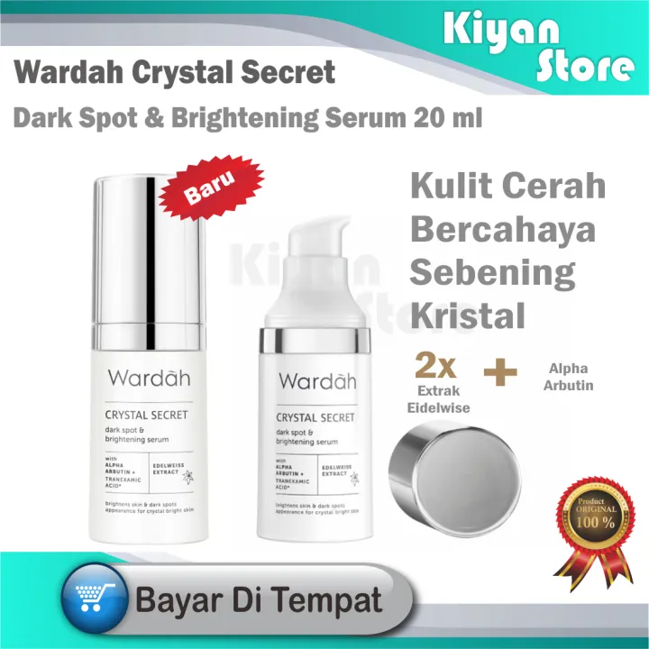 wardah crystal secret dark spot dan brightening serum