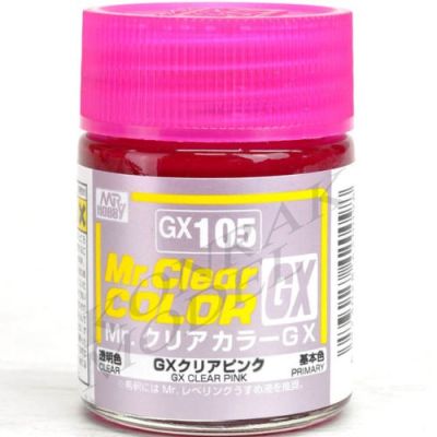 [ Gift เกมฝึกสมอง.เสริมสร้าง ] สีเครียสูตรทินเนอร์ GX105 CLEAR PINK 18ML [ เหมาะเป็นของฝากของขวัญได้ ].