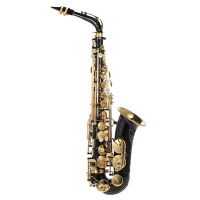 Eb Alto Saxophone Brass Lacquered Gold E Flat Sax 82Z Key Type Woodwind Instrument with Cleaning Brush Cloth Gloves Strap Padded Case