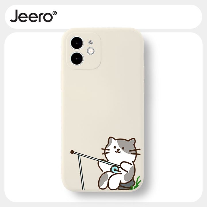 jeero-เคสคู่-เคสไอโฟน-คู่รัก-กันกระแทกซิลิโคนนุ่มการ์ตูนน่ารักตลก-เคสโทรศัพท์-compatible-for-iphone-15-14-13-12-11-pro-max-se-2020-x-xr-xs-8-7-ip-6s-6-plus-hff3107
