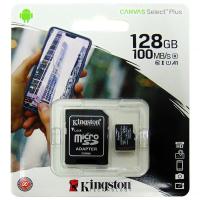 Kingston CANVAS Select Plus 128GB micro SD Card (SDCS2/128GB) + SD Adapter - 100MB/s แท้ เมมโมรีการ์ดเพื่อคอเกม