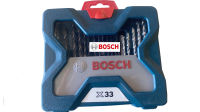 ชุดดอกไขควงและดอกเจาะ BOSCH X-Line จำนวน 33 ชิ้น สีน้ำเงิน