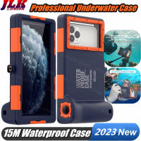 [SHELLBOX] Professional Diving Phone Case For iPhone SE 2022 Casing 15M Underwater Super Waterproof Depth Cover For iPhone 12 11 Pro Max / Xs Max / Xr / XS / X / 8 7 6S 6 Plus 5S 5