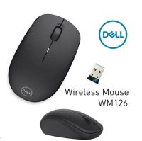 เม้าส์ไร้สาย Kit - WM126 Dell Optical Wireless Mouse - Black ประกันศูนย์ 1ปี ของแท้ 100%