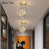 LED Ceiling Light Indoor Black&amp;Gold Ceiling Lamp for Living Room Bedroom Aisle Corridor Porch Lighting Light Home Decor Fixtures