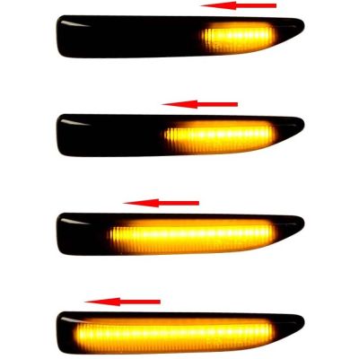 2021Dynamic Amber LED Side Marker Light Assembly Compatible For 2002-2008 BMW E65 E66 E67 7 Series 745i Turn Signal Blinker Lamp