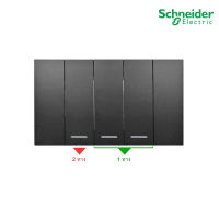 Schneider Electric ชุดสวิตช์สองทาง ขนาด 1ช่อง 1ตัว+สวิตช์ทางเดียว 2ตัว พร้อมฝาครอบสีดำ รุ่น AvatarOn A สั่งซื้อที่ร้าน PlugOn