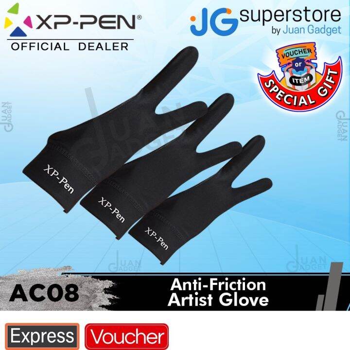 XPPen AC Series 08 Professional Anti Friction Artist Gloves Lycra Material with sizes (SML