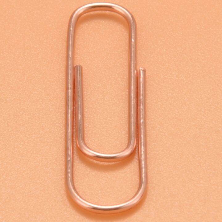 100-paper-clips-in-rose-gold-magnetic-clip-dispenser-rose-gold-paper-clips-holder-28mm-rose-gold-100-clips-per-box