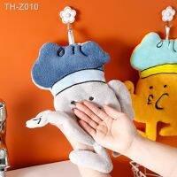 【CC】 Childrens Cartoon Hand Microfiber Embroidered Wall-mounted Absorbent Dishcloth Decoration for