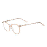 Acetate Fashion Men And Women Oval Full Rim Transparency Small Size Spectacles Frames With Spring Hinge For Prescription Lens