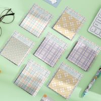 INS Style Lattice Note pad Sticky Note Stationery Cute Student Notepad Ledger Creative N Times Stickers