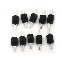 baoda 10pcs 12*8mm DC 1A Black ON OFF MINI ปุ่มกดสวิทช์สำหรับไฟฉายไฟฟ้า