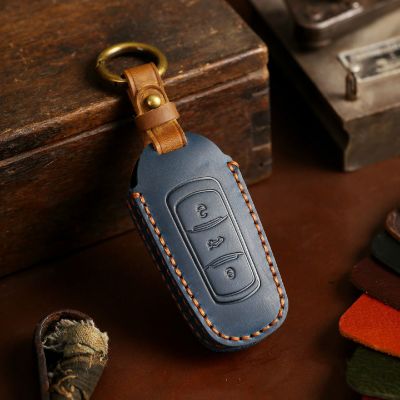 Leather Car Key Case Cover Fob Accessories for Geely Vision X6 X3 Ge GS S1 Global Emgrand X6gl Keychain Holder Keyring Shell Bag