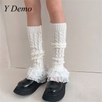 hotx【DT】 Y Demo Multi-layer Patchwork Knitting Leg Warmers Color Cover Socks