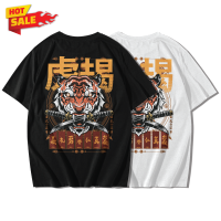 SAMURAI TIGER T-shirt short sleeve round neck Cotton 100% pattern screen