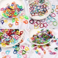 4Pcs 10Pcs Bag Alloy Spray Paint Keychain Lobster Clasp For celet Necklace Chain DIY Jewelry Making Findings