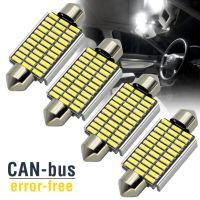 ✙ 4pcs Festoon 31mm 36mm 39mm 41mm Shuttle LED Bulbs C5W C10W LED Canbus Error Free Auto Interior Doom Lamp Car Map Reading Lights