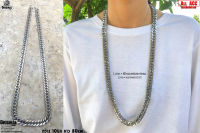 สร้อยคอก้างปลา10มิล ยาว80เซน necklace hiphop สแตนเลสแท้ Stainless แฟชั่นชาย แฟชั่นผู้หญิง 316l allacc