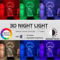 3d โคมไฟกลางคืนอะนิเมะ Hunter X Hunter สำหรับเด็กเด็กห้องนอนตกแต่ง Nightlight Dropshipping มังงะของขวัญไฟกลางคืนอะนิเมะนีออนเข้าสู่ระบบ