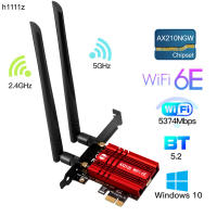 5374MB WiFi 6 PCIe อะแดปเตอร์ไร้สาย WIFI บลูทูธ5.2 In AX210 Tri Band 2.4กรัม5กรัม6กรัม PCI Express 802. การ์ดเครือข่าย Wi-Fi 11AX